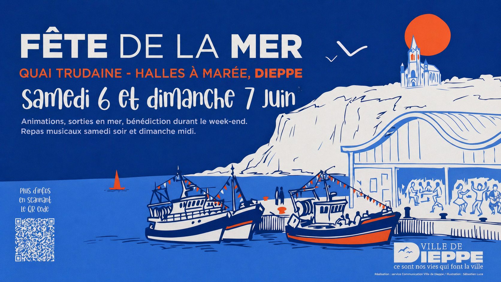 Fête de la Mer Dieppe : profitez des animations les 6 et 7 juin 2026 et trouvez un hébergement proche de Dieppe au Camping La Source.